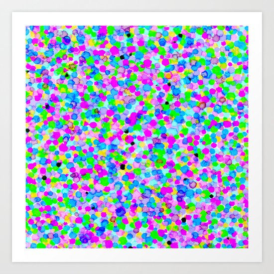 Colored Dots # 4 Art Print
