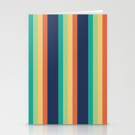 Happy Stripes Stationery Cards
