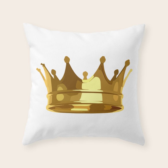 crown throw pillow