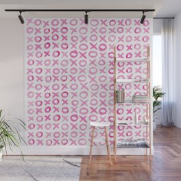 Xoxo valentine's day - pink Wall Mural