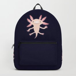 Axolotl vector illustration Backpack | Vector, Neotenic, Axolotl, Digital, Mexicansalamander, Gils, Pet, Walkingfish, Fish, Illustration 