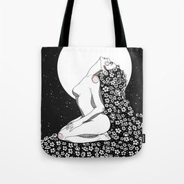 Moon Flower Tote Bag