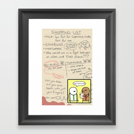 Antics #279 - the simplest task Framed Art Print