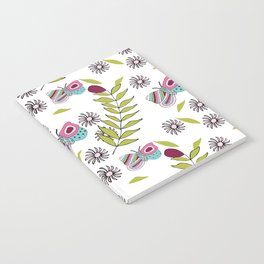 Butterflies and leaves Notebook