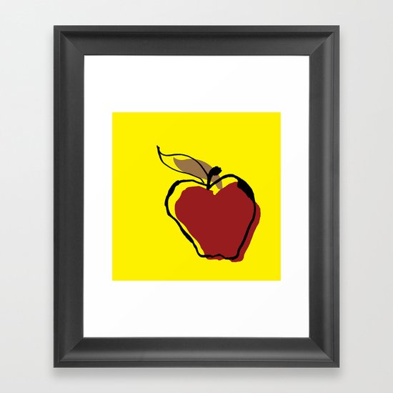 Apple for Teacher Framed Art Print