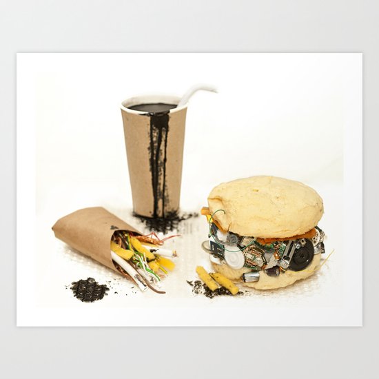 Junk Food Art Print