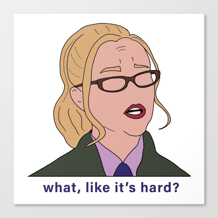 Elle Woods Lawyer (What Like It's Hard) Canvas Print