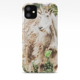 Wild Goat // White Fur Profile Picture Shot at Yosemite National Park iPhone Case