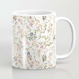 Dainty Intricate Pastel Floral Pattern Coffee Mug