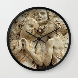 Orvieto Cathedral Angels Gothic Art Facade Relief Wall Clock