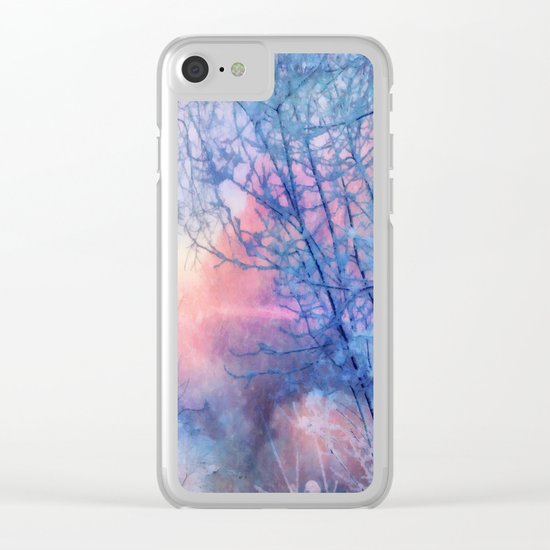 Winter evening Clear iPhone Case