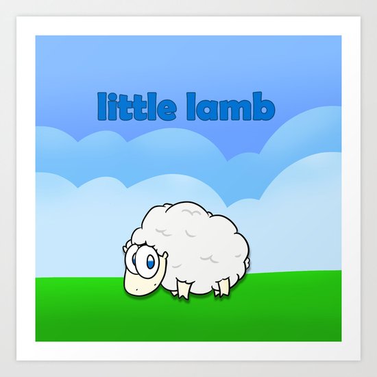 Little lamb Art Print