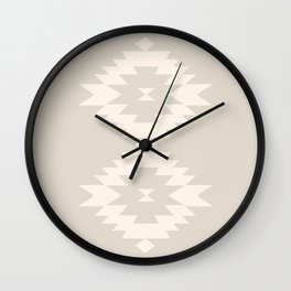 Southwestern Minimalism - White Sand Wall Clock