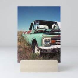 Vintage Green Truck - Utah Desert Mini Art Print