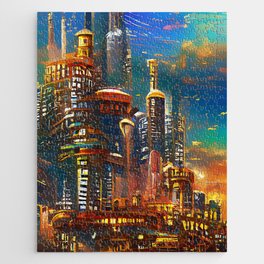 Skyline from the Future Jigsaw Puzzle