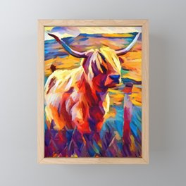 Highland Cow 4 Framed Mini Art Print