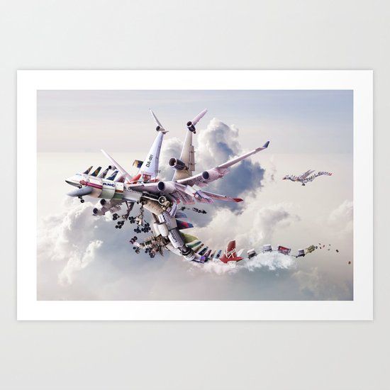 Dragon Airways Art Print