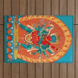 Tantric Deity Sahaja Heruka Chakrasamvara 1 Outdoor Rug