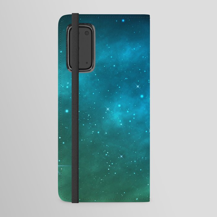Enchanting Nebula Stardust Sky Android Wallet Case