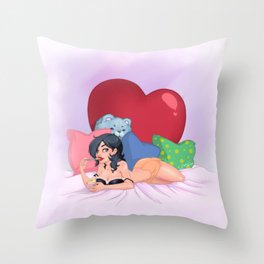 PinUp Pearl Throw Pillow