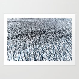 Glacier Texture Art Print
