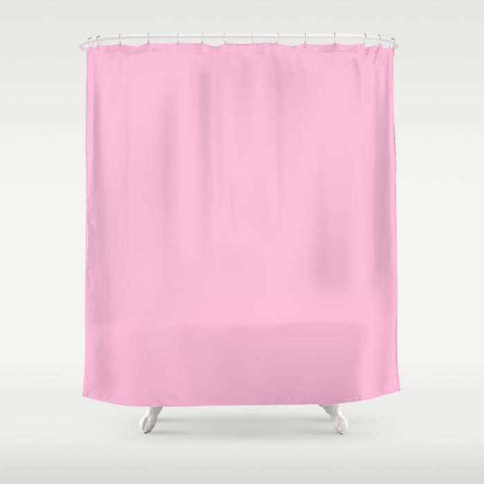 From The Crayon Box – Cotton Candy Pink - Pastel Pink Solid Color Shower Curtain