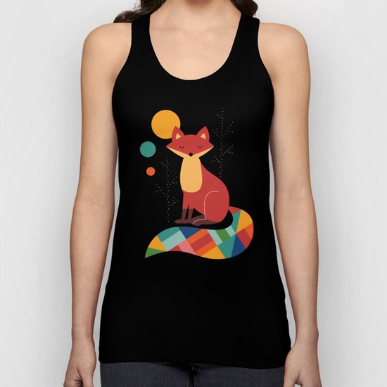 Rainbow Fox Unisex Tank Top