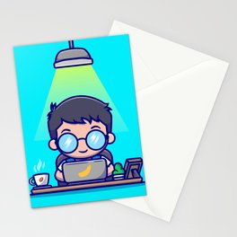Cute Man 1! Stationery Card