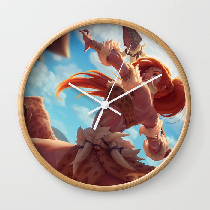 Leopard Nidalee League Of Legends Wall Clock By Amumus