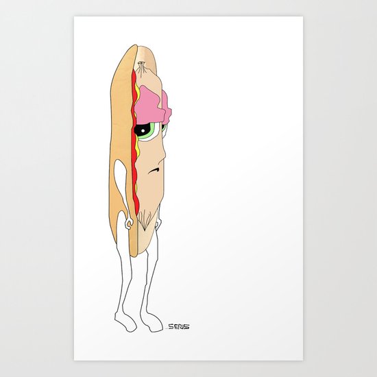 Hot Dog Art Print