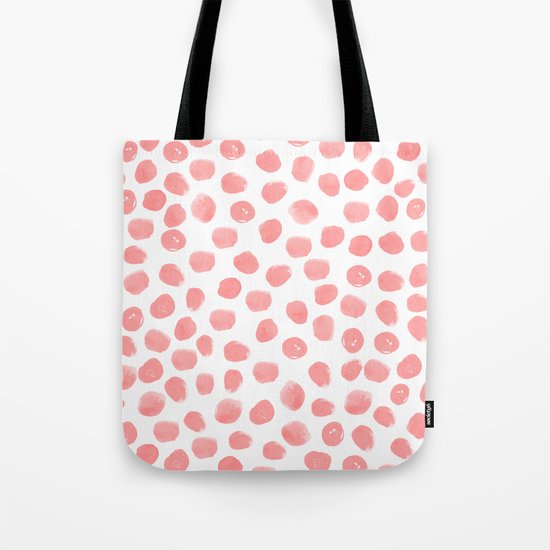 Natalia - abstract dot painting dots polka dot minimal modern gender neutral art decor Tote Bag