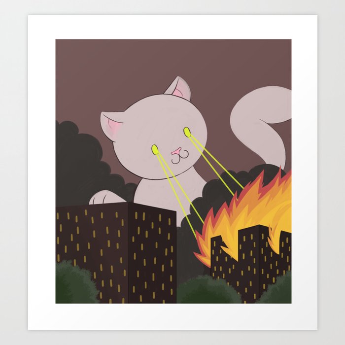 Doom Cat Art Print