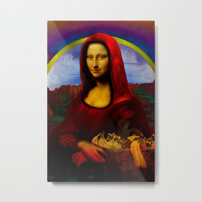 Red Riding Hood (aka Mona Lisa) Metal Print