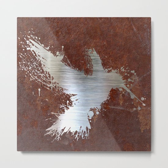 Hummingsplat - Rusty Metal Print