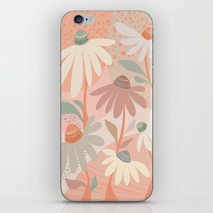Floral Daisy Pattern - Wildflowers Garden iPhone Skin