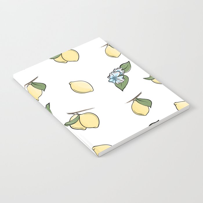 Lemon Pattern Notebook