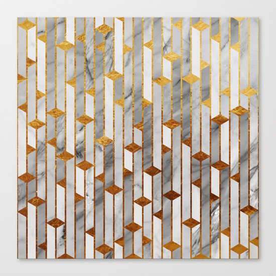 Marble skyscrapers Canvas Print