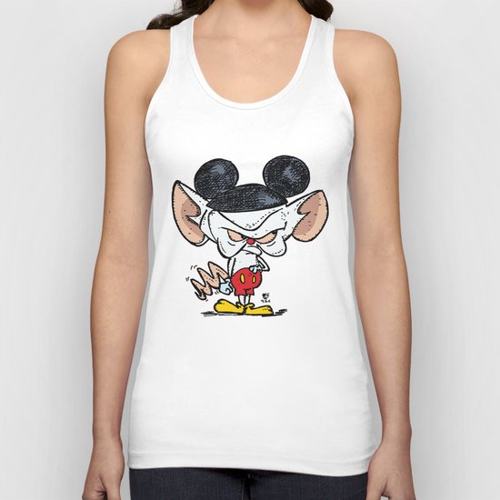Brain of Animaniacs : Capitalism Stole My Integrity; all i want is a world domination. Unisex Tank Top