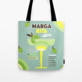 Retro Cocktail Nº2 Margarita Tote Bag
