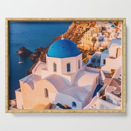 Santorini, Greece. Serving Tray