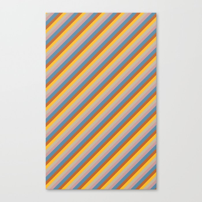 Vintage Multicolored Pattern  Canvas Print