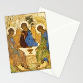 The Holy Trinity By Andrei Rublev Stationery Card