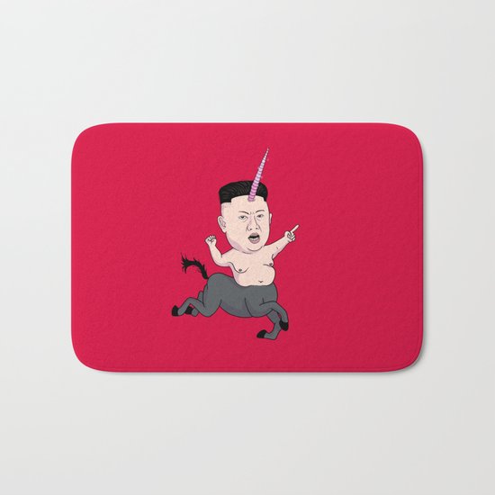 Kim Jong Unicorn Bath Mat
