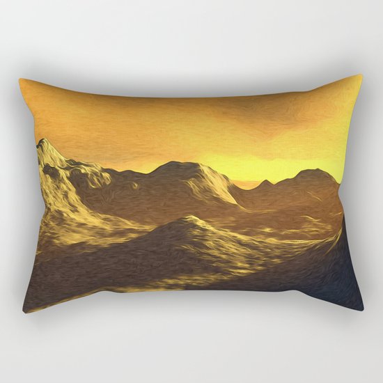 A Sunny Day On Mercury Rectangular Pillow
