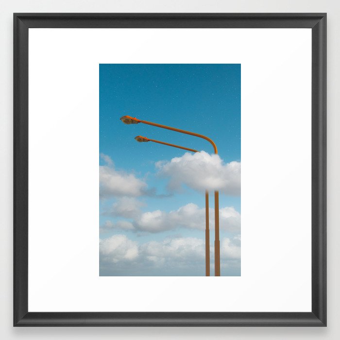 of light poles VIII Framed Art Print