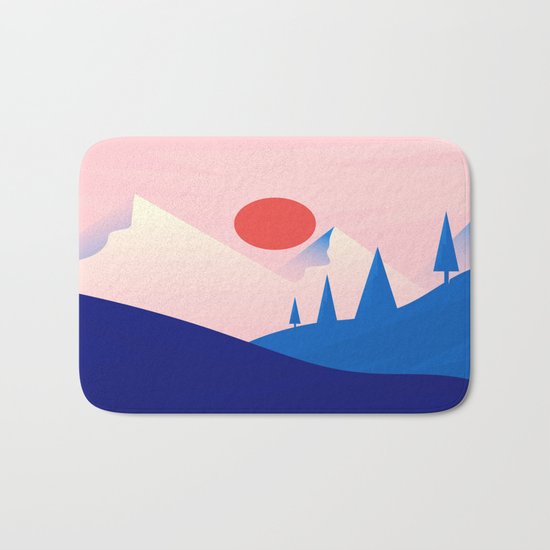 Flat Landscape Bath Mat
