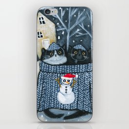 Snowman Sweater iPhone Skin