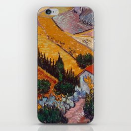 Vincent van Gogh "Landscape with House and Ploughman" iPhone Skin