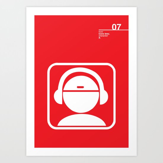 07_iconobmx_Z Art Print