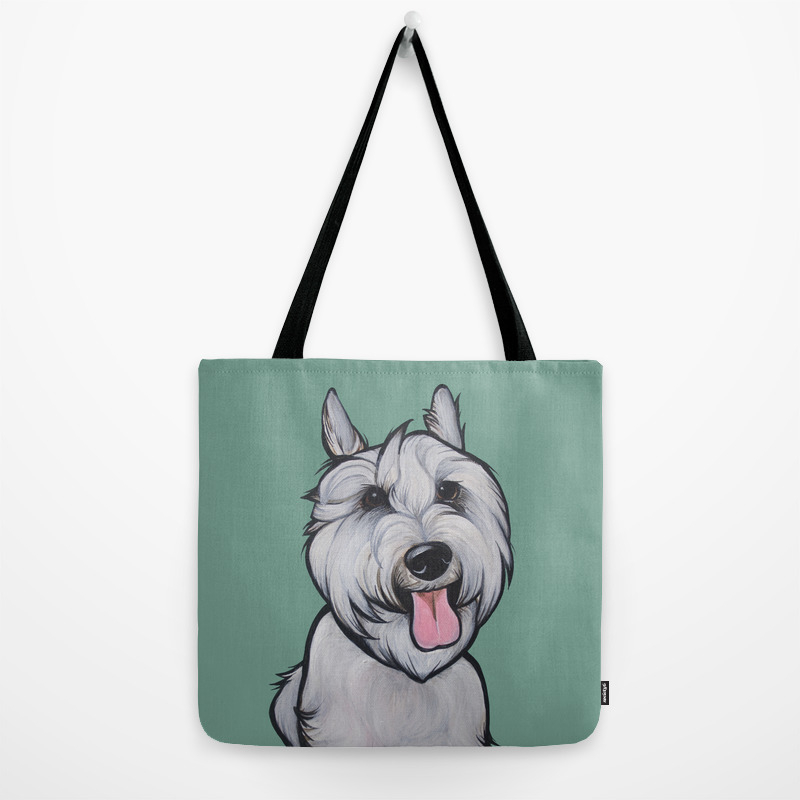 schnauzer tote bag